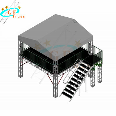 thiết kế phổ biến giàn nhôm ngoài trời với bản vẽ CAD