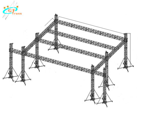 Chiếu sáng triển lãm 6061-T6 400mm Truss Spigot nhôm