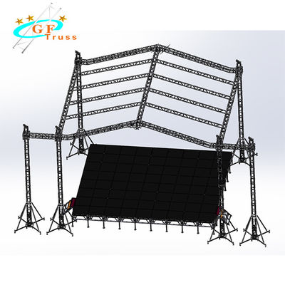 Chiếu sáng sân khấu triển lãm Kết cấu khung giàn khung nhôm Giàn ánh sáng nhôm