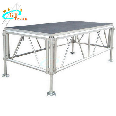 Nền sân khấu nhôm di động 1,22 * 2,44m Màu đen đỏ