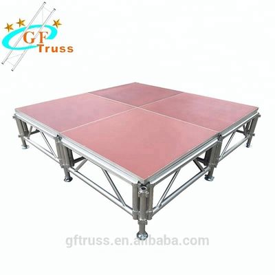 Mobile Modular Nhôm Stage Giàn ngoài trời Sân khấu nhẹ di động