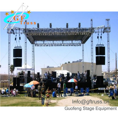 Mobile Modular Nhôm Stage Giàn ngoài trời Sân khấu nhẹ di động