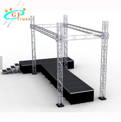 Hệ thống giàn chiếu sáng hình vuông Booth Box để trưng bày triển lãm