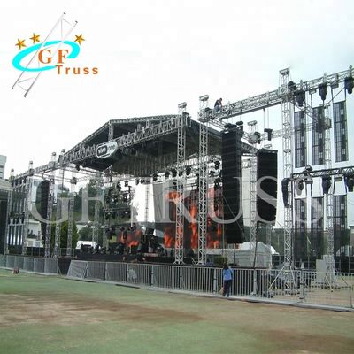 Sân khấu nhôm tùy chỉnh Mục tiêu chiếu sáng sau Truss Mái tròn