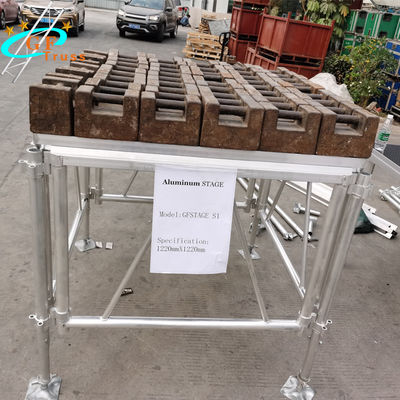Nền tảng trưng bày nhôm 3,94ft 50mm có thể gập lại