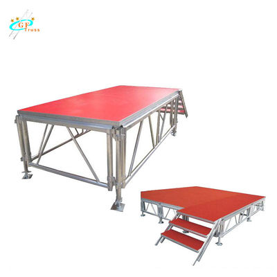 Tùy chỉnh Nền tảng sân khấu nhôm 0,8M 6082-T6 di động