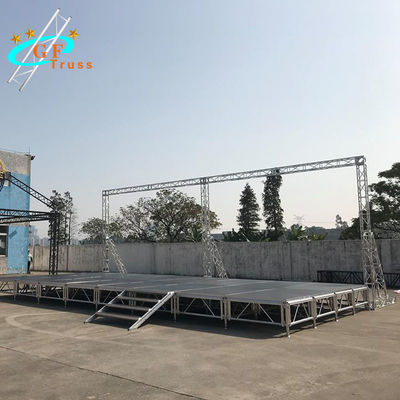 Chiều cao có thể điều chỉnh, Bề mặt chống trượt, Nền sân khấu ngoài trời bằng nhôm