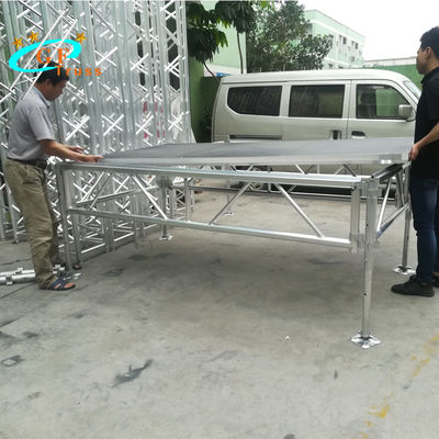 GF Aluminium Non-Slip Sân khấu hòa nhạc di động cho nền tảng ván ép sự kiện lớn ngoài trời