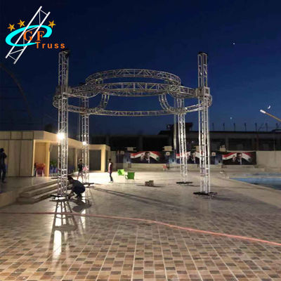 Sân khấu nhôm tùy chỉnh Mục tiêu chiếu sáng sau Truss Mái tròn