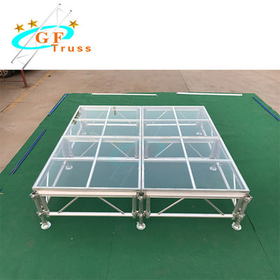 Nền tảng sân khấu đám cưới bằng nhôm kính cường lực OEM