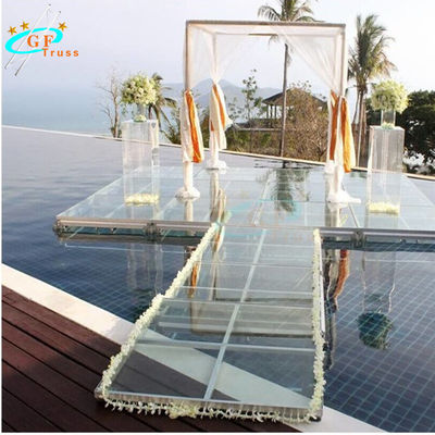 Nền tảng sân khấu đám cưới bằng nhôm kính cường lực OEM