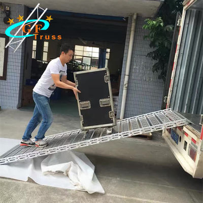 Nhôm gấp cuối xe thông minh Trailer đường dốc Máy xúc tải hàng hóa