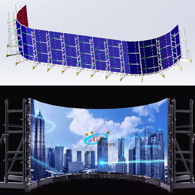 Hệ thống giàn hỗ trợ nhóm màn hình LED trọng lượng nhẹ cho kích thước tủ 640 * 480mm