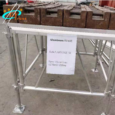 Nền tảng sân khấu bằng nhôm có thể điều chỉnh 2m Chiều cao có thể điều chỉnh