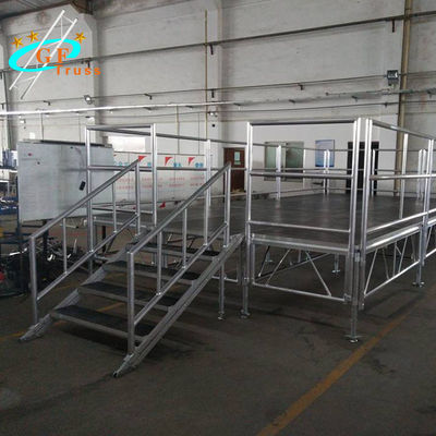 Nền tảng sân khấu bằng nhôm có thể điều chỉnh 2m Chiều cao có thể điều chỉnh