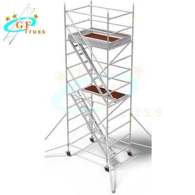 Bộ phận ống tháp bằng nhôm 6082 với thang leo