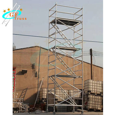 Bộ phận ống tháp bằng nhôm 6082 với thang leo