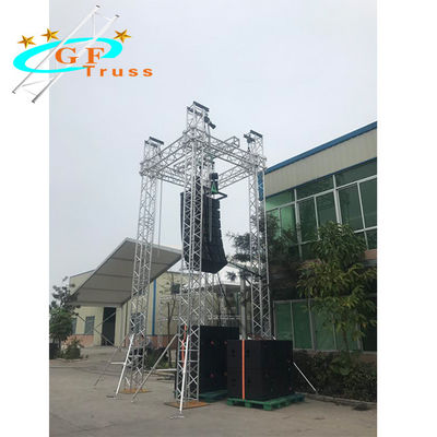 Chiều cao 12M giàn loa nhôm Spigot Truss Hệ thống âm thanh mảng âm thanh