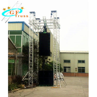 Chiều cao 12M giàn loa nhôm Spigot Truss Hệ thống âm thanh mảng âm thanh