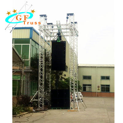 Chiều cao 12M giàn loa nhôm Spigot Truss Hệ thống âm thanh mảng âm thanh