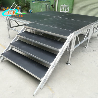 0,6-1,0m Chiều cao có thể điều chỉnh Nền tảng sân khấu bằng nhôm không trượt
