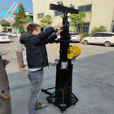 Tháp nâng tải 250kg Hệ thống giàn khoan hạng nặng Tay quay đứng Loa treo Loa
