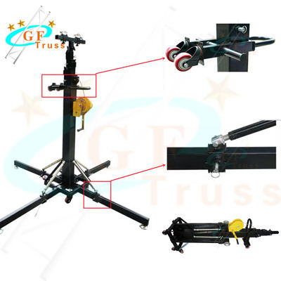 Tháp nâng tải 250kg Hệ thống giàn khoan hạng nặng Tay quay đứng Loa treo Loa